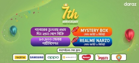 দারাজের ৭ম বর্ষপূর্তি ক্যাম্পেইন উদযাপন