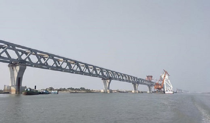 পদ্মা সেতুর ৫ দশমিক ৮৫০কিলোমিটার দৃশ্যমান পদ্মা সেতুর ৫ দশমিক ৮৫০কিলোমিটার দৃশ্যমান
