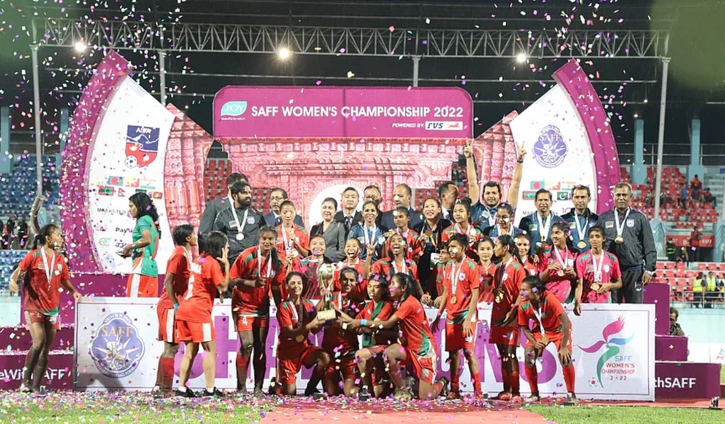 Bangladesh women script history, clinch SAFF title Bangladesh women script history, clinch SAFF title