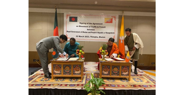 Bangladesh, Bhutan sign agreement on transit Bangladesh, Bhutan sign agreement on transit