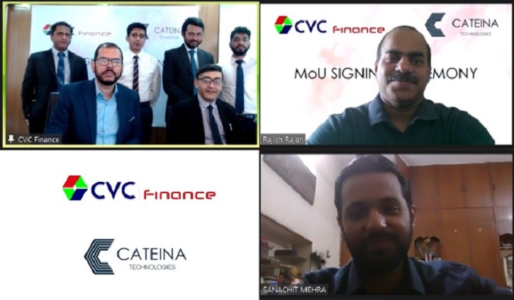 CVC Finance Limited signs MoU with Cateina Technologies