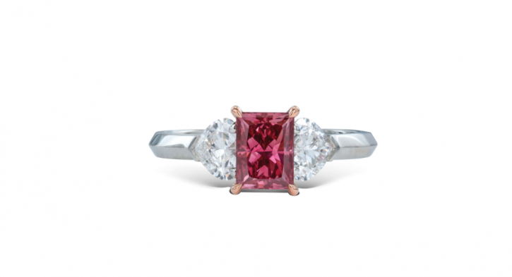 Rare purplish-red diamond sets world record at auction in Geneva Rare purplish-red diamond sets world record at auction in Geneva