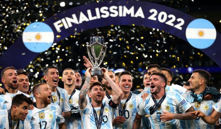 Argentina crush Italy to win Finalissima