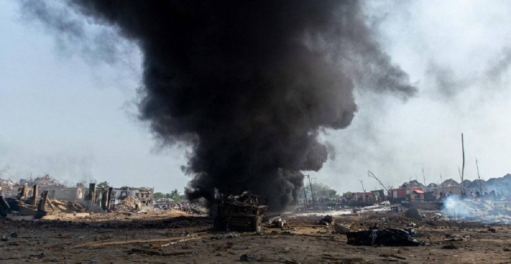 Many feared dead after huge explosion in Ghana