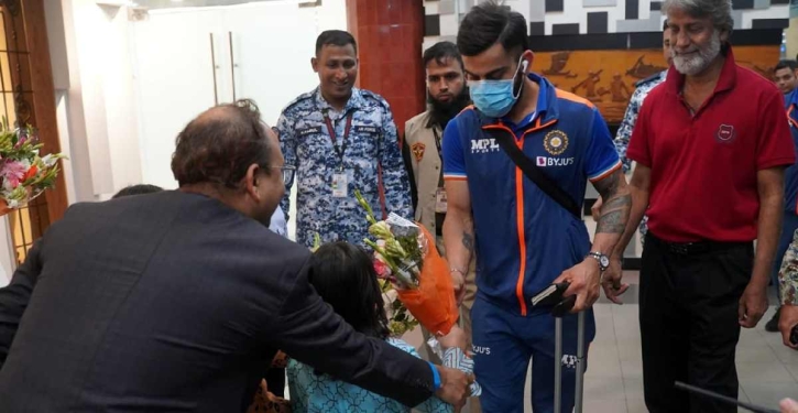 Team India arrives in Bangladesh