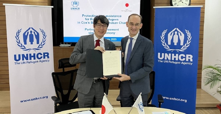 Japan, UNHCR ink $4.5mn agreement to back Rohingya in Bangladesh