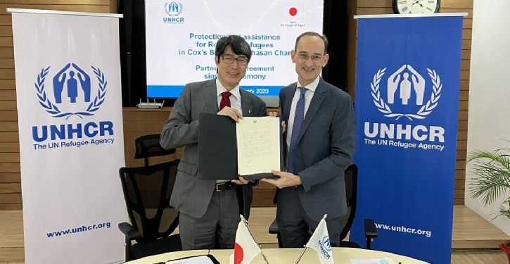 Japan, UNHCR ink $4.5mn agreement to back Rohingya in Bangladesh Japan, UNHCR ink $4.5mn agreement to back Rohingya in Bangladesh