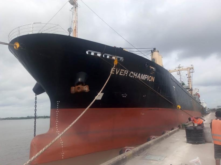 6th shipment of material for Bangabandhu Rail Bridge arrives at Mongla 6th shipment of material for Bangabandhu Rail Bridge arrives at Mongla