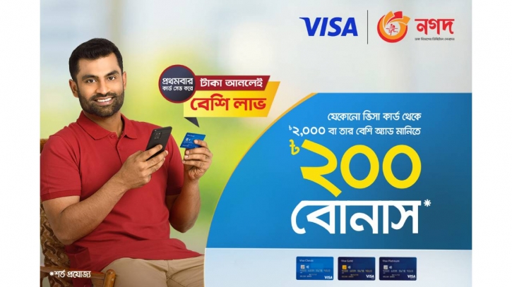 Nagad users can get Tk 200 bonus through ‘add money’ feature Nagad users can get Tk 200 bonus through ‘add money’ feature