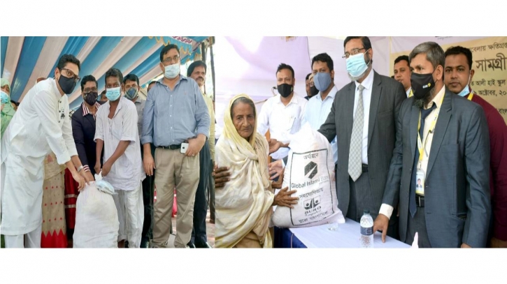 Global Islami Bank distributes food, health protection products