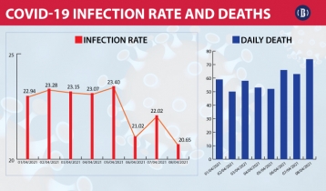 Covid-19: Spike in death, decline in infection rate