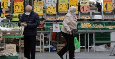 Inflation in Europe eases but still in painful double digits