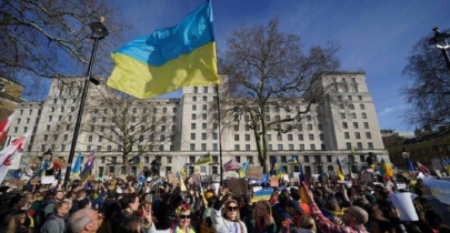Worldwide protests in support of Ukraine