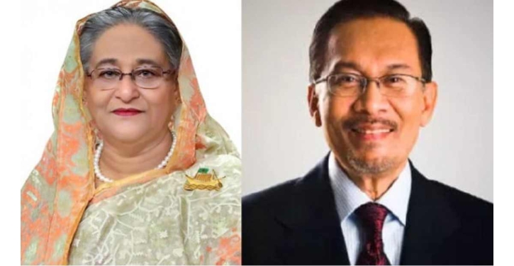 Sheikh Hasina greets new Malaysian PM Anwar Ibrahim