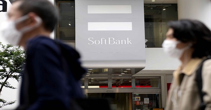 Japan’s SoftBank sinks to losses as investments sour