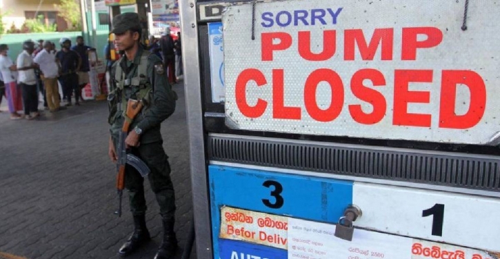 Sri Lanka halts petrol sales for two weeks