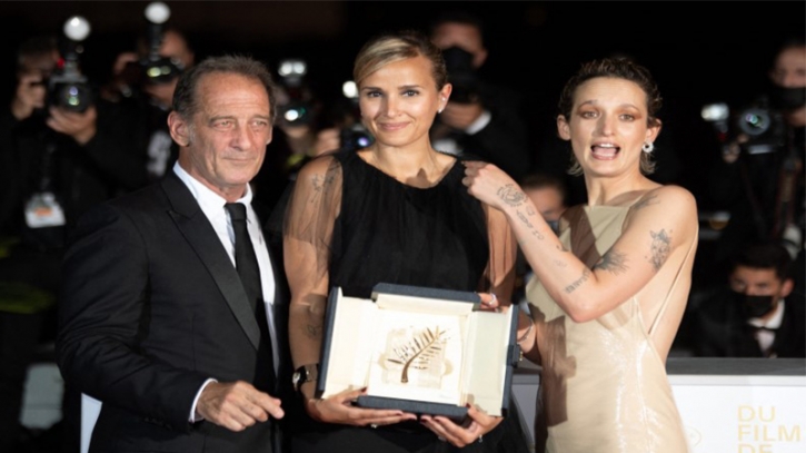 ‘Titane’ wins top Cannes honor, 2nd ever for female director