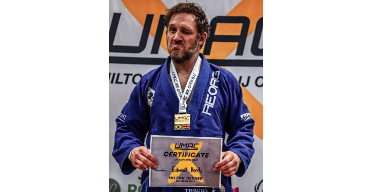 Tom Hardy wins gold at Jiu-Jitsu Competition
