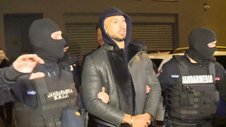 Andrew Tate detained in Romania over human trafficking case Andrew Tate detained in Romania over human trafficking case