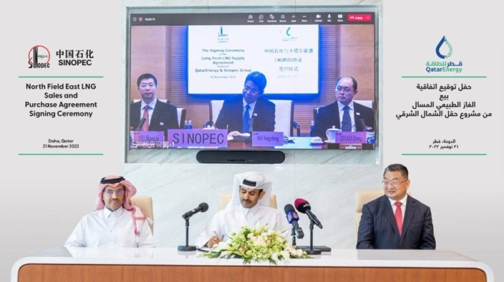 China signs 27-year LNG supply deal with Qatar at $60bn
