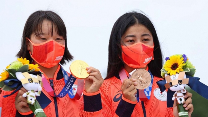 13-year-old Momiji Nishiya creates the record of youngest gold medallists in Olympic history