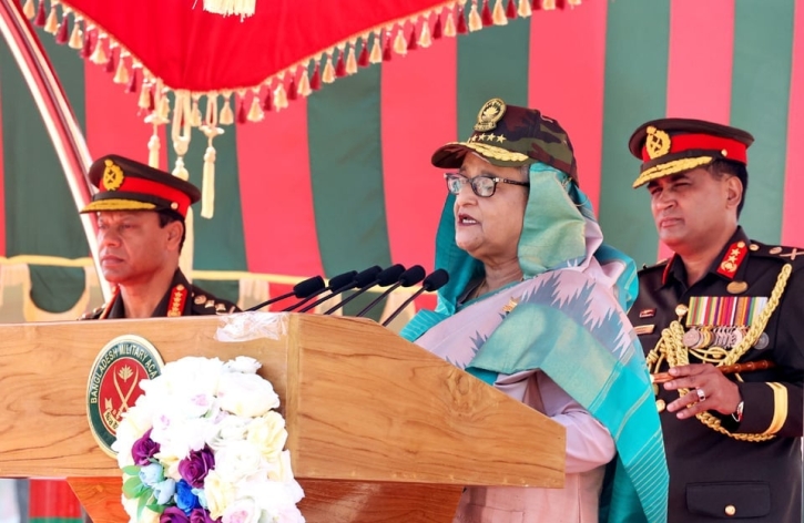 বাংলাদেশ যুদ্ধ নয়, শান্তিতে বিশ্বাসী: প্রধানমন্ত্রী বাংলাদেশ যুদ্ধ নয়, শান্তিতে বিশ্বাসী: প্রধানমন্ত্রী