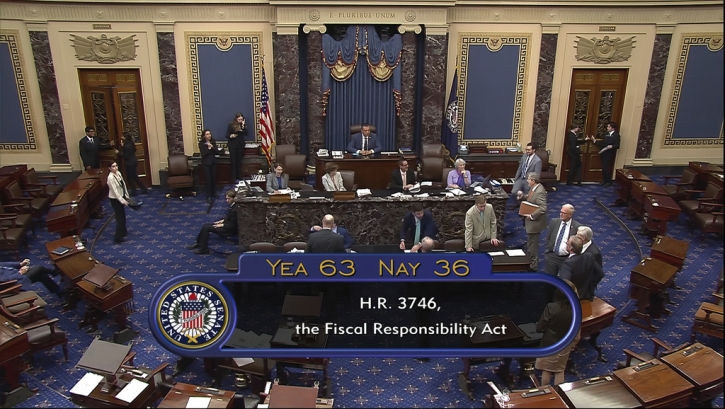 US Senate gives final approval to debt ceiling deal, sending it to Biden US Senate gives final approval to debt ceiling deal, sending it to Biden