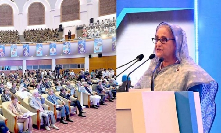 Bangladesh believes in peace, not in conflict: PM