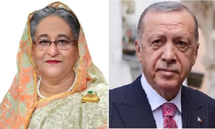 Erdogan phones Sheikh Hasina, vows to take ties with Dhaka to new heights