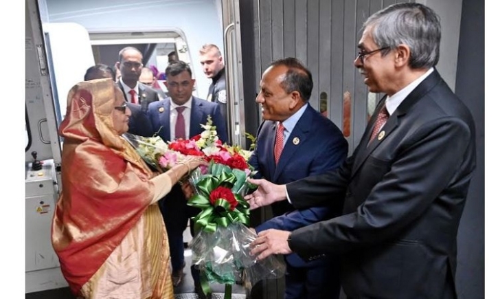 PM Hasina arrives in NY to attend 78th UNGA session