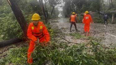 Cyclone Mocha weakens slightly, lies over Myanmar land: BMD