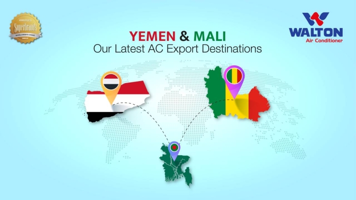 Walton exports air conditioner to Yemen, Mali to expand its global market Walton exports air conditioner to Yemen, Mali to expand its global market