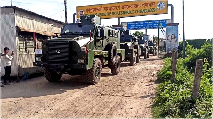 বেনাপোল দিয়ে আমদানি হলো বিশেষ সামরিক যান বেনাপোল দিয়ে আমদানি হলো বিশেষ সামরিক যান