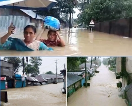 বন্যায় বিভিন্ন জেলায় ক্ষতিগ্রস্ত প্রায় ১৮ লাখ মানুষ