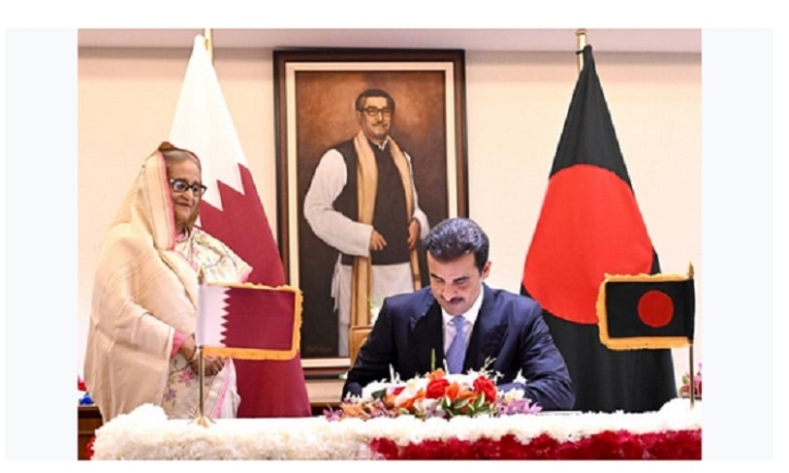 Bangladesh, Qatar sign 5 agreements, 5 MoUs Bangladesh, Qatar sign 5 agreements, 5 MoUs