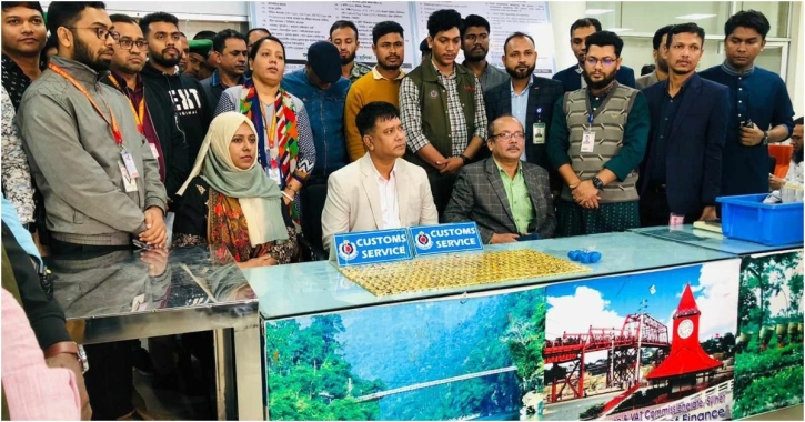 ওসমানী বিমানবন্দরে ৩০ কেজি স্বর্ণের চালান আটক ওসমানী বিমানবন্দরে ৩০ কেজি স্বর্ণের চালান আটক